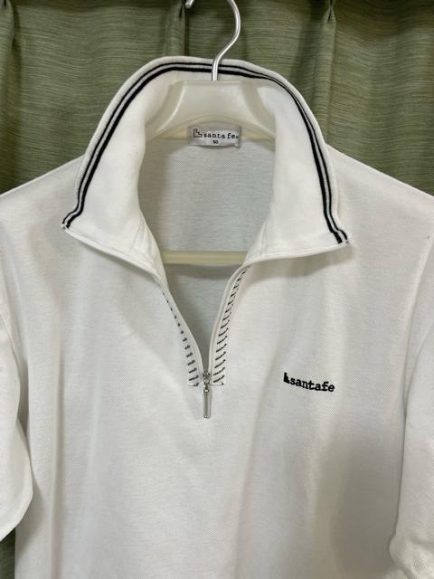 サンタフェ Santa Fe 半袖 ポロシャツ ハーフジップ 50サイズ 白 < ブランド  サンタフェ Santa Fe 半袖 ポロシャツ ハーフジップ 50サイズ 白 < ブランドの
