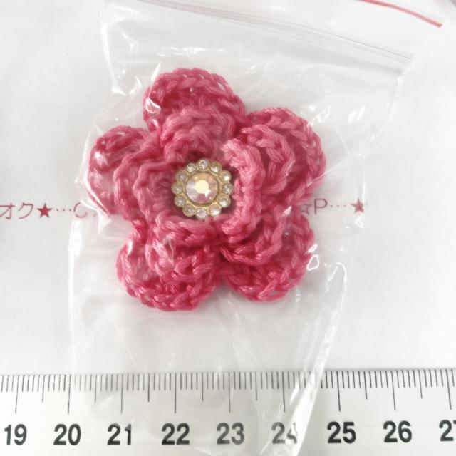 14*ハンドメイド♪3段お花モチーフ ガラスビジュー付 15 < ペット/手芸/園芸 14*ハンドメイド♪3段お花モチーフ ガラスビジュー付 15 < ペット/手芸/園芸の