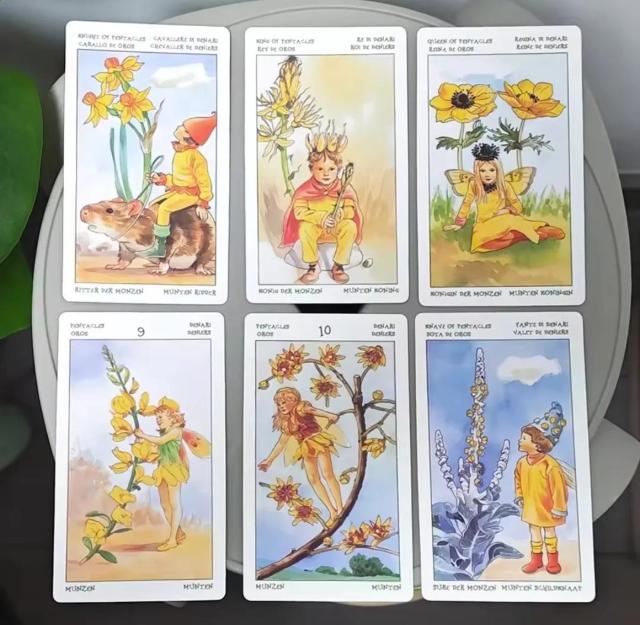 �Ԃ̗d���^���b�g�J�[�h The Spirit of Flowers Tarot �ʏ�T�C�Y12cm�~7cm�@78�� �� �{/�G���� 