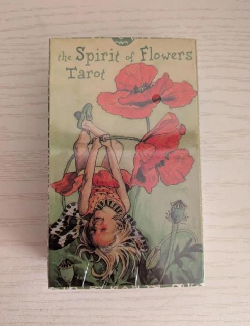 �Ԃ̗d���^���b�g�J�[�h The Spirit of Flowers Tarot �ʏ�T�C�Y12cm�~7cm�@78�� �� �{/�G���� 
