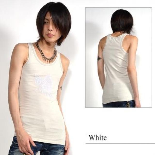 【MIDAS/ミダス】お兄.ロック.ホスト系♪スカル刺繍マニサレラ タンクトップ < ブランド 【MIDAS/ミダス】お兄.ロック.ホスト系♪スカル刺繍マニサレラ タンクトップ < ブランドの