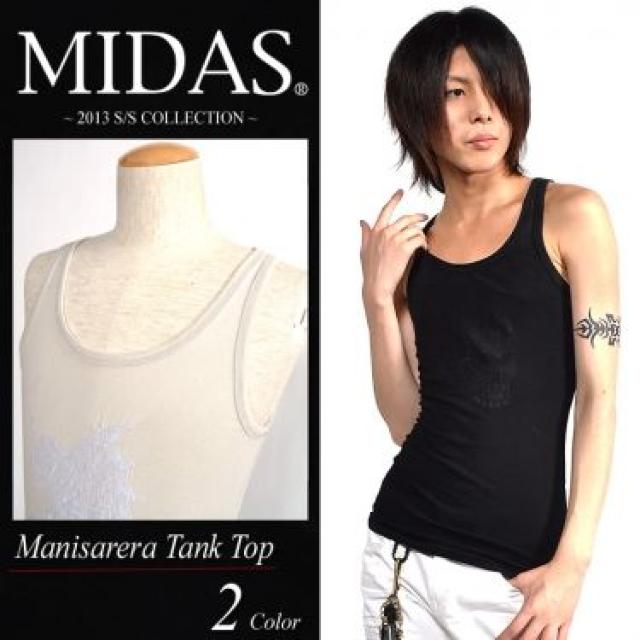 【MIDAS/ミダス】お兄.ロック.ホスト系♪スカル刺繍マニサレラ タンクトップ < ブランド 【MIDAS/ミダス】お兄.ロック.ホスト系♪スカル刺繍マニサレラ タンクトップ < ブランドの