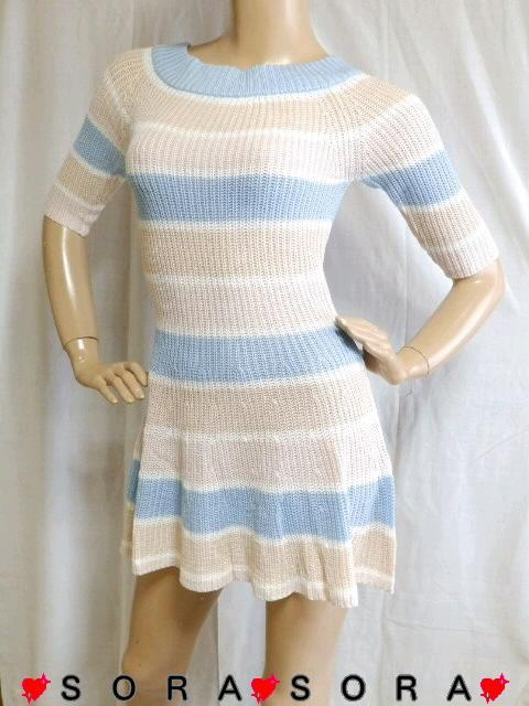 【CECIL McBEE/セシルマクビー】ボーダー柄 サマーニットワンピース < ブランド  【CECIL McBEE/セシルマクビー】ボーダー柄 サマーニットワンピース  < ブランドの