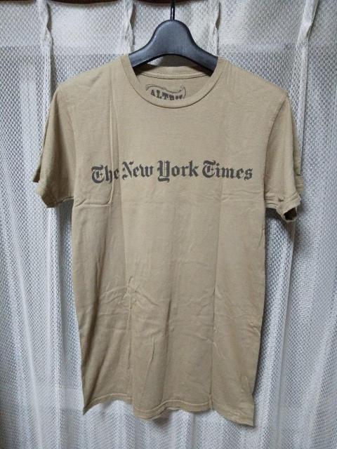 ALTRU オールトゥルー プリント コットン 半袖Tシャツ Sサイズ カーキ USA製 バイカー ミリタリー < 男性ファッション  ALTRU オールトゥルー プリント コットン 半袖Tシャツ Sサイズ カーキ USA製 バイカー ミリタリー  < 男性ファッションの