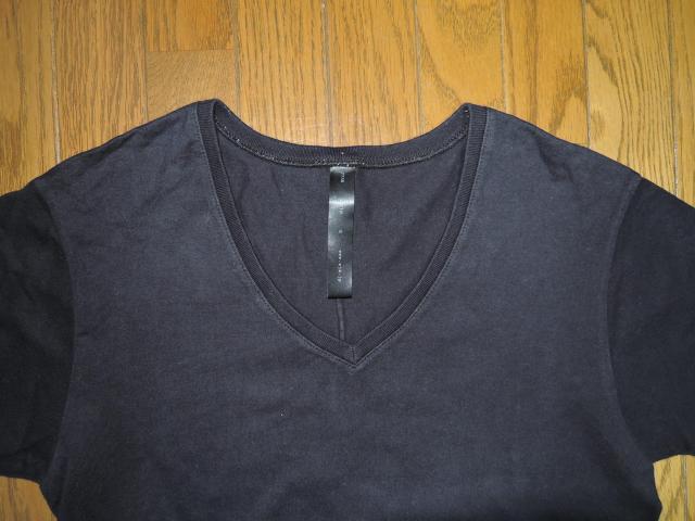 WJK ダブルジェイケイ V字 Tシャツ S 黒 カットソー Tee < ブランド WJK ダブルジェイケイ V字 Tシャツ S 黒 カットソー Tee < ブランドの