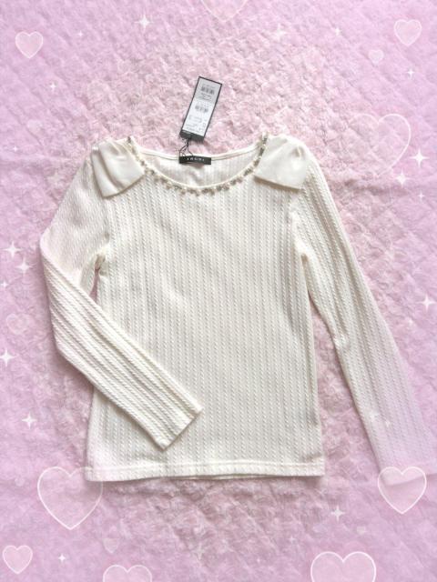 新品☆イング*肩リボントップス(オフホワイト) < ブランド  新品☆イング*肩リボントップス(オフホワイト) < ブランドの