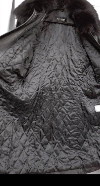 Zorronuez レディース ラムジャケットコート 9号 BLACK ステンカラー 羊革&フォックスファー ラムスキンレザー < 女性ファッション  Zorronuez レディース ラムジャケットコート 9号 BLACK ステンカラー 羊革&フォックスファー ラムスキンレザー < 女性ファッションの