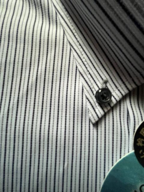 Lサイズ!高貴紳士的!ノーアイロン!ニット!防シワ性!伸縮性!速乾性!いつもサラサラ長袖ボタンダウンワイシャツ!No.心 < 男性ファッション  Lサイズ!高貴紳士的!ノーアイロン!ニット!防シワ性!伸縮性!速乾性!いつもサラサラ長袖ボタンダウンワイシャツ!No.心 < 男性ファッションの