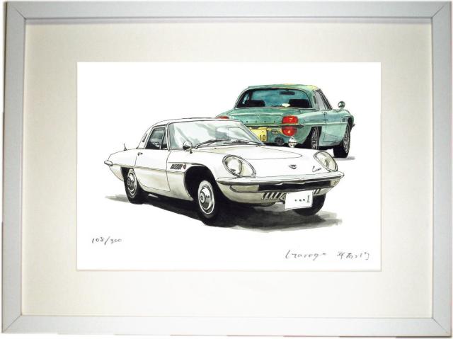 NC-090コスモスポーツ限定版画サイン額装作家平右ヱ門 < 自動車/バイク NC-090コスモスポーツ限定版画サイン額装作家平右ヱ門 < 自動車/バイク