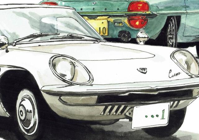 NC-090コスモスポーツ限定版画サイン額装作家平右ヱ門 < 自動車/バイク NC-090コスモスポーツ限定版画サイン額装作家平右ヱ門 < 自動車/バイク