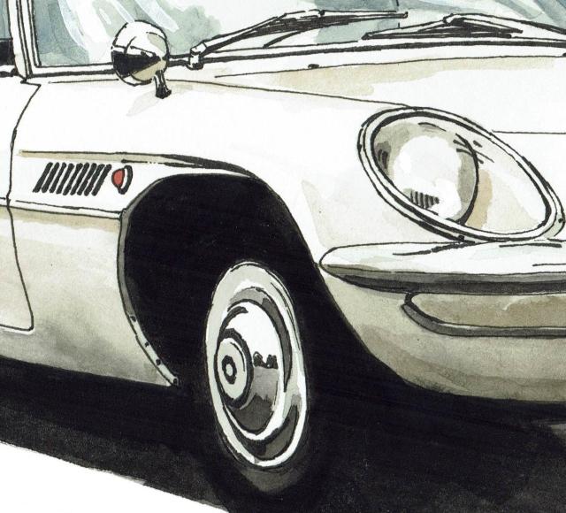 NC-090コスモスポーツ限定版画サイン額装作家平右ヱ門 < 自動車/バイク NC-090コスモスポーツ限定版画サイン額装作家平右ヱ門 < 自動車/バイク