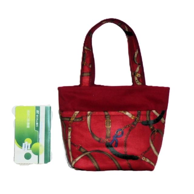 ◆ちょっと持ちお散歩ミニバッグ◆Roberta di Camerino◆ロベルタ・ベルト柄・赤◆ < 女性ファッション ◆ちょっと持ちお散歩ミニバッグ◆Roberta di Camerino◆ロベルタ・ベルト柄・赤◆ < 女性ファッションの