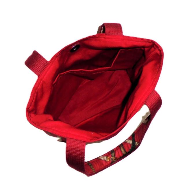 ◆ちょっと持ちお散歩ミニバッグ◆Roberta di Camerino◆ロベルタ・ベルト柄・赤◆ < 女性ファッション ◆ちょっと持ちお散歩ミニバッグ◆Roberta di Camerino◆ロベルタ・ベルト柄・赤◆ < 女性ファッションの