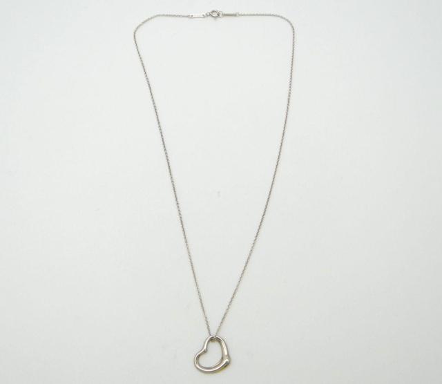 TIFFANY&CO. ティファニー オープンハート ペンダント ネックレス SV925 シルバー<USED>【送料無料】 < ブランド TIFFANY&CO. ティファニー オープンハート ペンダント ネックレス SV925 シルバー<USED>【送料無料】 < ブランドの