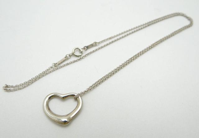 TIFFANY&CO. ティファニー オープンハート ペンダント ネックレス SV925 シルバー<USED>【送料無料】 < ブランド TIFFANY&CO. ティファニー オープンハート ペンダント ネックレス SV925 シルバー<USED>【送料無料】 < ブランドの