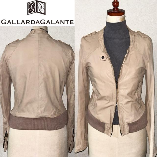 GALLARDAGALANTE ガリュリダガランテ 定価6万円程 高級 柔らか 羊革 ラム レザー ジャケット 36 ライダース < ブランド  GALLARDAGALANTE ガリュリダガランテ 定価6万円程 高級 柔らか 羊革 ラム レザー ジャケット 36 ライダース  < ブランドの