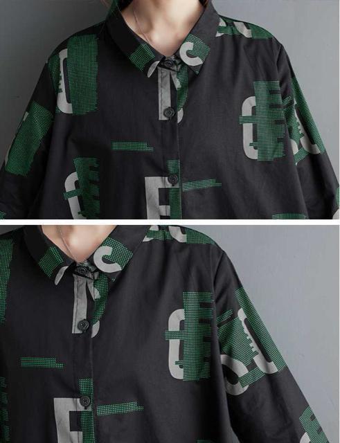 前開き レース重ね シャツワンピース 英字柄 大きいサイズ < 女性ファッション 前開き レース重ね シャツワンピース 英字柄 大きいサイズ < 女性ファッションの