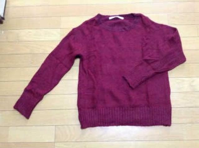 BLACK BY MOUSSY(ブラックバイマウジー)ロング丈霜降ニット美品赤 < ブランド  BLACK BY MOUSSY(ブラックバイマウジー)ロング丈霜降ニット美品赤  < ブランドの