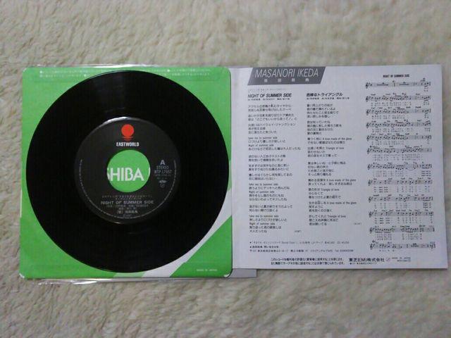 シングルレコード 池田政典 night of summer side'87/5 オレンジロードOP曲 < CD/DVD/ビデオ  シングルレコード 池田政典 night of summer side'87/5 オレンジロードOP曲 < CD/DVD/ビデオの