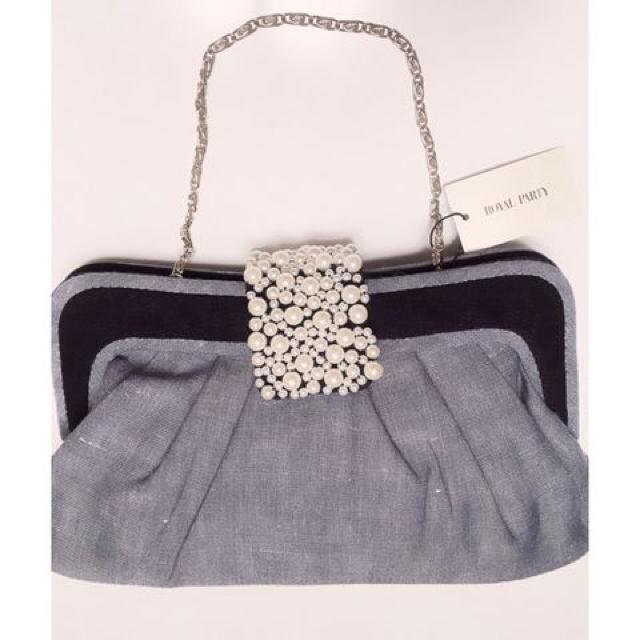 定価8,532円【新品】ROYALPARTY●3weyジュエリーパールバッグ●青デニムブルー●ショルダーバッグ ハンドバッグ < ブランド 定価8,532円【新品】ROYALPARTY●3weyジュエリーパールバッグ●青デニムブルー●ショルダーバッグ ハンドバッグ < ブランドの