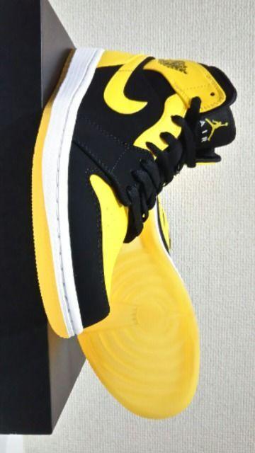 新品【NIKE】AIR JORDAN 1 MID ★エア ジョーダン★BK/YE★US7.5 < ブランド  新品【NIKE】AIR JORDAN 1 MID ★エア ジョーダン★BK/YE★US7.5 < ブランドの