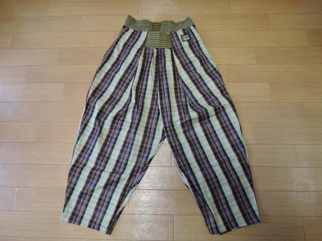 新品キャピタルKAPITALシモキタ7分丈パンツ3チェック柄サルエル < ブランド  新品キャピタルKAPITALシモキタ7分丈パンツ3チェック柄サルエル  < ブランドの