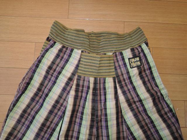 新品キャピタルKAPITALシモキタ7分丈パンツ3チェック柄サルエル < ブランド  新品キャピタルKAPITALシモキタ7分丈パンツ3チェック柄サルエル < ブランドの