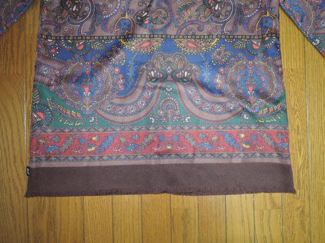 glamb グラム Bohemian stand collar SH/ボヘミアンスタンドカラーシャツ 1 茶 ペイズリー柄 < ブランド  glamb グラム Bohemian stand collar SH/ボヘミアンスタンドカラーシャツ 1 茶 ペイズリー柄 < ブランドの