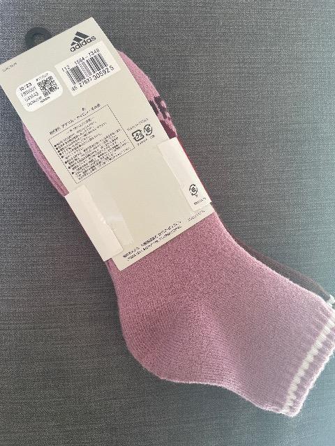 ♯新品♯adidas ☆worm 裏起毛 ソックス 2Pセット 23→25 アディダス < ブランド  ♯新品♯adidas ☆worm 裏起毛 ソックス 2Pセット 23→25 アディダス < ブランドの