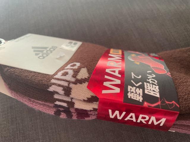 ♯新品♯adidas ☆worm 裏起毛 ソックス 2Pセット 23→25 アディダス < ブランド  ♯新品♯adidas ☆worm 裏起毛 ソックス 2Pセット 23→25 アディダス < ブランドの
