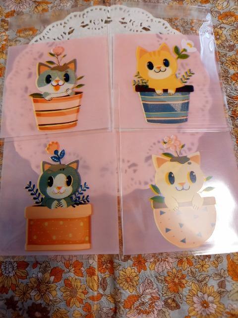 お裾分け☆ネコのラッピング袋4柄4枚☆ < インテリア/ライフ  お裾分け☆ネコのラッピング袋4柄4枚☆  < インテリア/ライフの