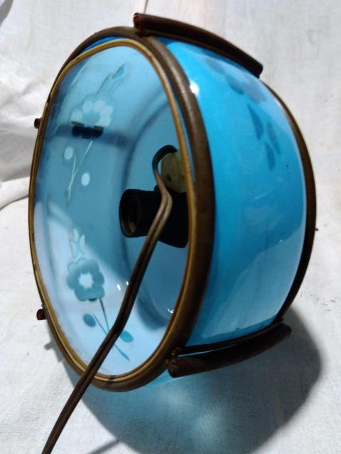 ♪古い青色ガラスの電気の笠 < 家電/AV  ♪古い青色ガラスの電気の笠 < 家電/AVの