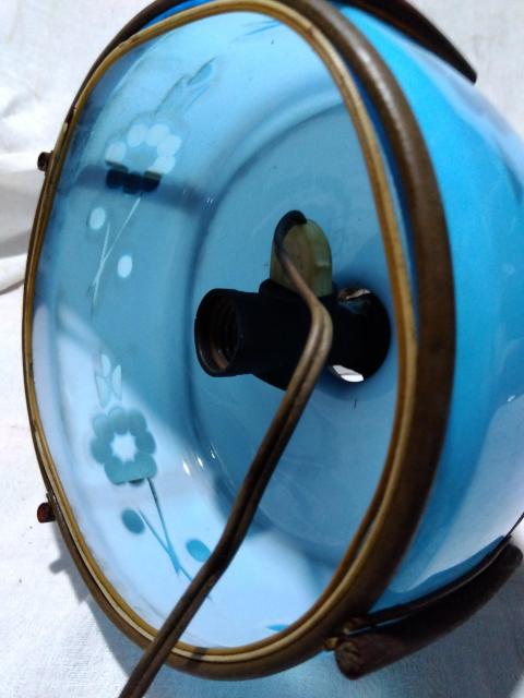 ♪古い青色ガラスの電気の笠 < 家電/AV  ♪古い青色ガラスの電気の笠 < 家電/AVの