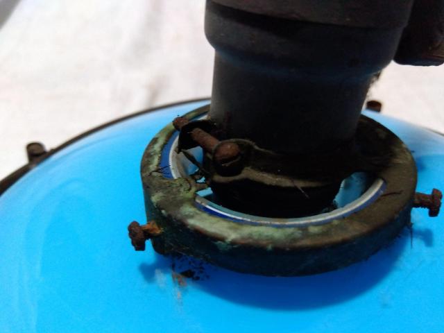 ♪古い青色ガラスの電気の笠 < 家電/AV  ♪古い青色ガラスの電気の笠 < 家電/AVの