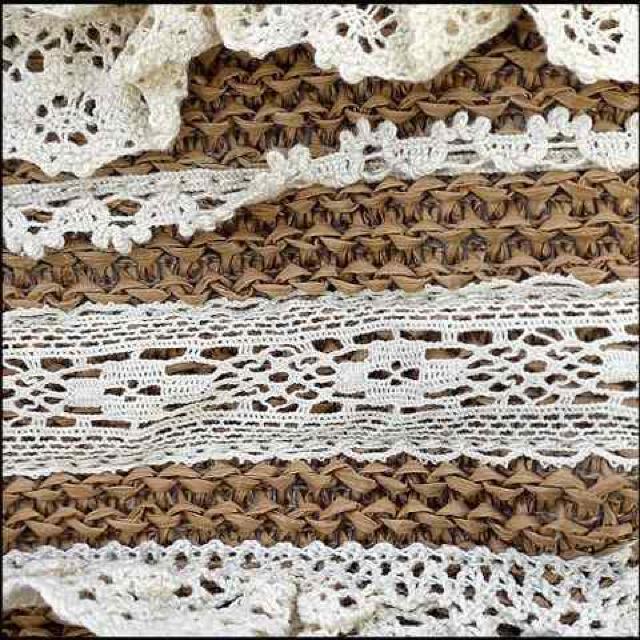 レース フリル コサージュ付 トートかごバッグ★新品 < 女性ファッション レース フリル コサージュ付 トートかごバッグ★新品 < 女性ファッションの