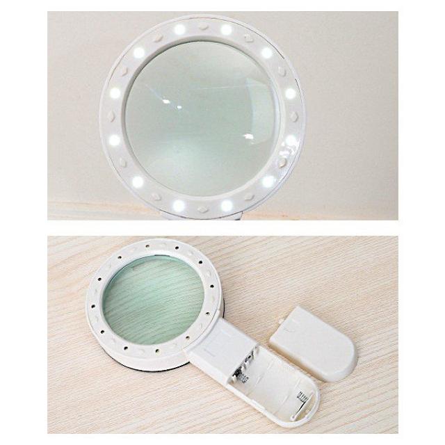 30倍 手持ちルーペ LEDライト付 拡大鏡 虫眼鏡 読書 12灯 < インテリア/ライフ 30倍 手持ちルーペ LEDライト付 拡大鏡 虫眼鏡 読書 12灯 < インテリア/ライフの