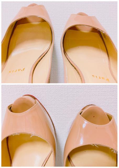 ChristianLouboutinクリスチャンルブタンベージュオープントゥパンプスサンダルレッドソール37 < ブランド ChristianLouboutinクリスチャンルブタンベージュオープントゥパンプスサンダルレッドソール37 < ブランドの