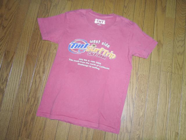 TMT ティーエムティー Tシャツ S 赤系 カットソー カリフォルニア ロゴ LOGO < ブランド  TMT ティーエムティー Tシャツ S 赤系 カットソー カリフォルニア ロゴ LOGO < ブランドの