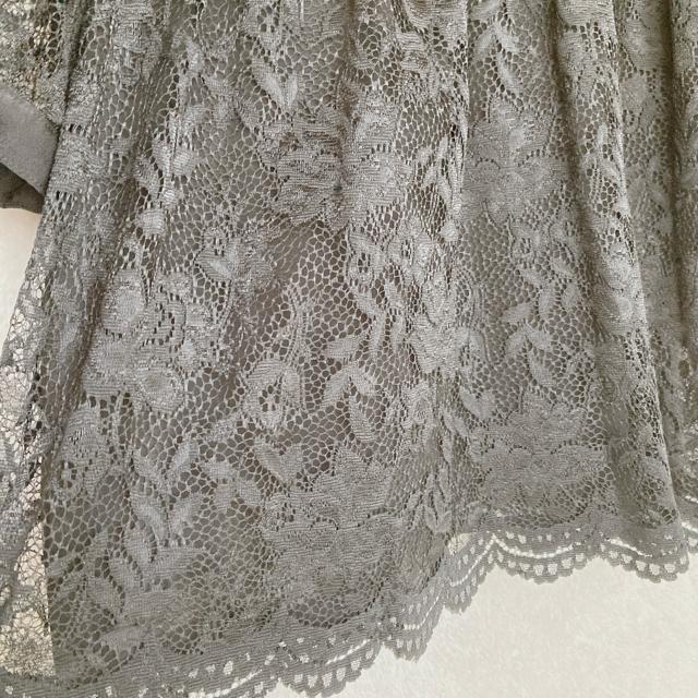 2way 総レース 半袖 襟付き フレア トップス ゴシック Y2K 黒 N2m < ブランド 2way 総レース 半袖 襟付き フレア トップス ゴシック Y2K 黒 N2m < ブランドの