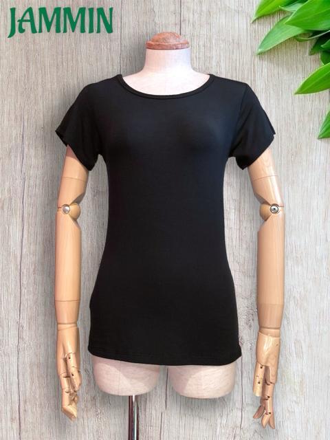 ストレッチTシャツ★黒★スパンデックス★アジアン★ヨガ★ストレッチ < 女性ファッション ストレッチTシャツ★黒★スパンデックス★アジアン★ヨガ★ストレッチ < 女性ファッションの