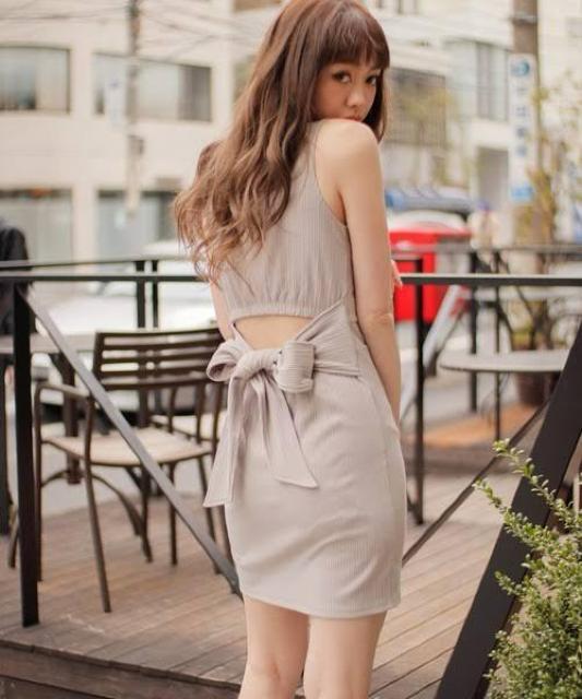 【新品】リップサービス バックリボンリブカットタンクワンピース LIP SERVICE < ブランド  【新品】リップサービス バックリボンリブカットタンクワンピース LIP SERVICE < ブランドの