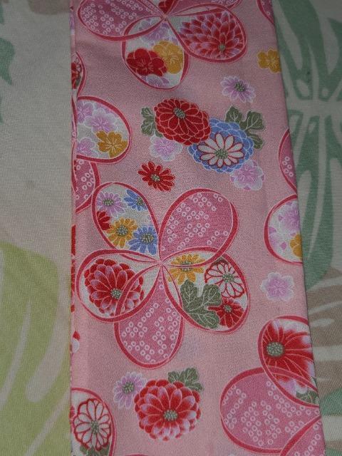 ★新柄ピンク×大桜花和柄リコーダー入れ巾着袋 < キッズ/ベビー  ★新柄ピンク×大桜花和柄リコーダー入れ巾着袋 < キッズ/ベビーの