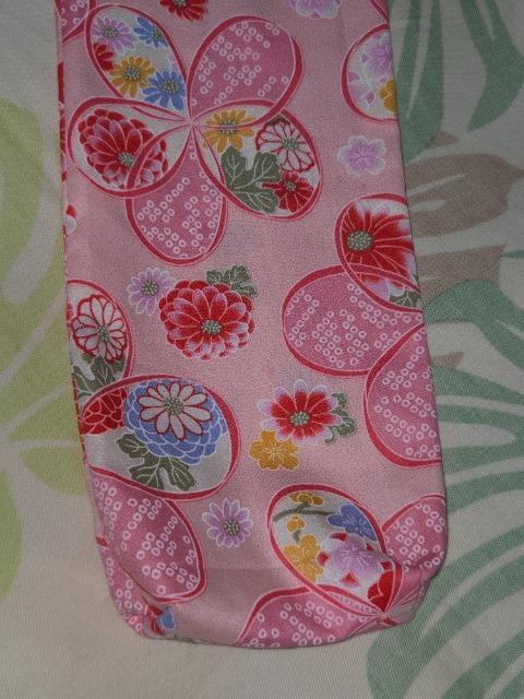 ★新柄ピンク×大桜花和柄リコーダー入れ巾着袋 < キッズ/ベビー  ★新柄ピンク×大桜花和柄リコーダー入れ巾着袋 < キッズ/ベビーの