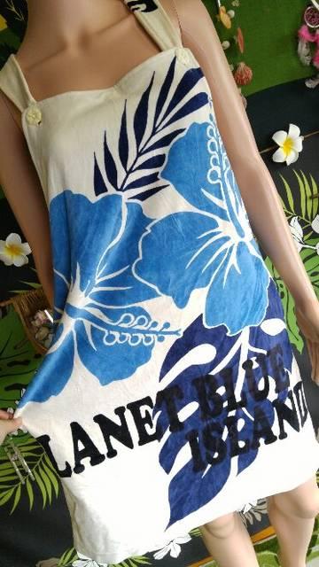 プラネットブルー■デカハイビ×ベロアミニワンピ■ジャンスカ < 女性ファッション  プラネットブルー■デカハイビ×ベロアミニワンピ■ジャンスカ < 女性ファッションの