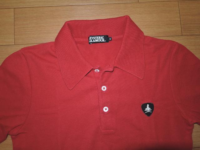 ヒステリックグラマーHYSTERIC GLAMOURポロシャツS赤ワッペン < ブランド ヒステリックグラマーHYSTERIC GLAMOURポロシャツS赤ワッペン < ブランドの