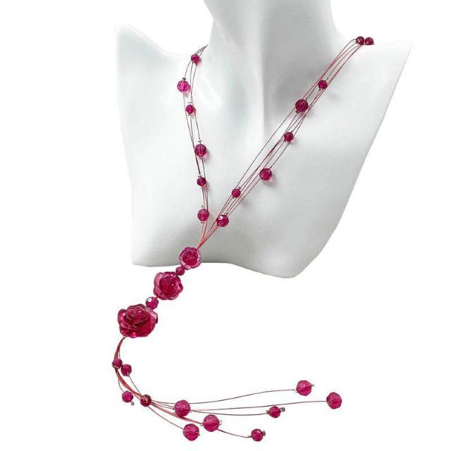 新品 アンティーク調お花モチーフ ワイヤーネックレス < 女性アクセサリー/時計 新品 アンティーク調お花モチーフ ワイヤーネックレス < 女性アクセサリー/時計の