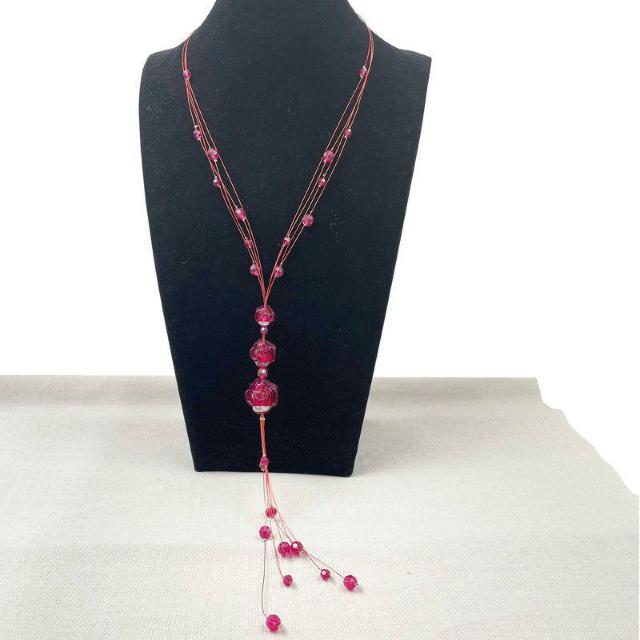 新品 アンティーク調お花モチーフ ワイヤーネックレス < 女性アクセサリー/時計 新品 アンティーク調お花モチーフ ワイヤーネックレス < 女性アクセサリー/時計の