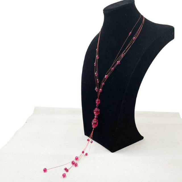 新品 アンティーク調お花モチーフ ワイヤーネックレス < 女性アクセサリー/時計 新品 アンティーク調お花モチーフ ワイヤーネックレス < 女性アクセサリー/時計の