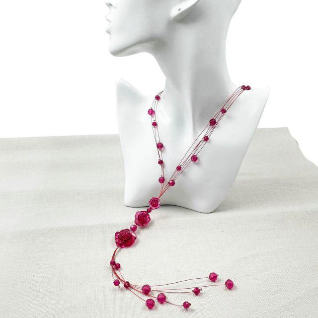 新品 アンティーク調お花モチーフ ワイヤーネックレス < 女性アクセサリー/時計 新品 アンティーク調お花モチーフ ワイヤーネックレス < 女性アクセサリー/時計の