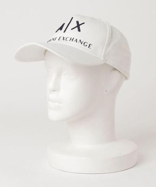 ☆A|X ARMANI EXCHANGE アルマーニ エクスチェンジ ロゴ キャップ 帽子/フリーサイズ☆ホワイト < ブランド ☆A|X ARMANI EXCHANGE アルマーニ エクスチェンジ ロゴ キャップ 帽子/フリーサイズ☆ホワイト < ブランドの